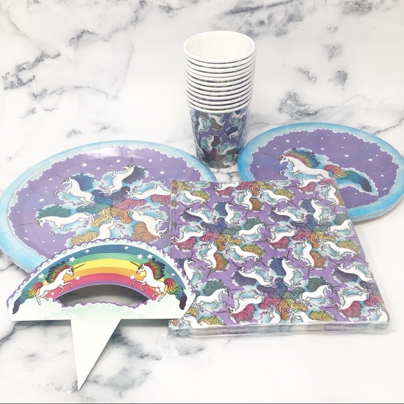 Unicorn Rainbow Birthday Party in a Box - Picture 1 of 2